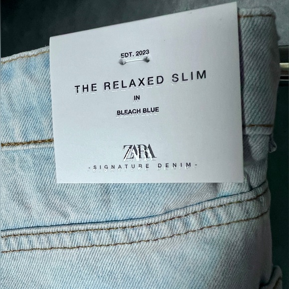 NWT Zara Black Blue Jeans - Picture 6 of 7